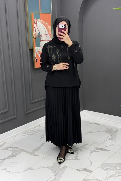 Nurcan Etekli Takım - Siyah