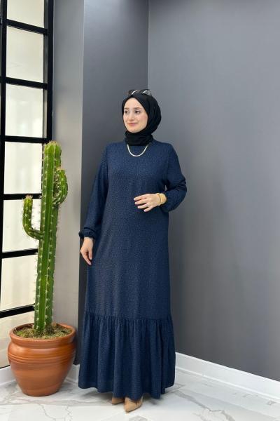 Oylum Elbise - Lacivert