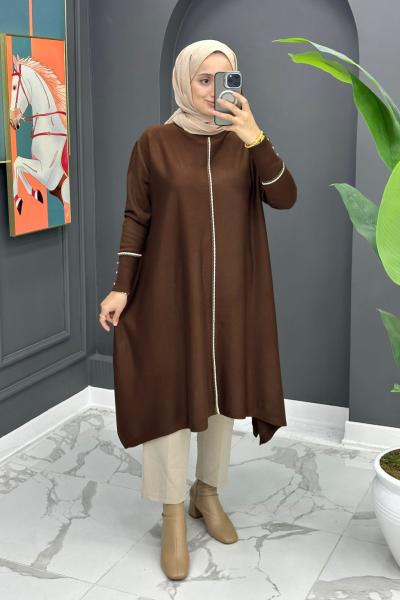 Pınar Triko Tunik - Kahve