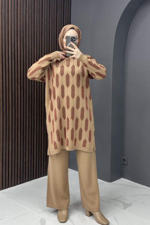 Selen Triko Takım - Camel