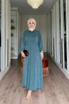 Şenay Elbise-Mint Yeşil