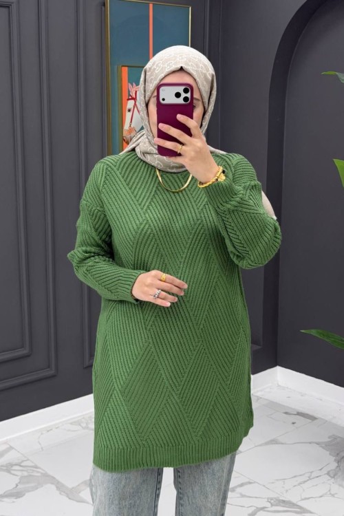 Uygun Triko Kazak - yeşil