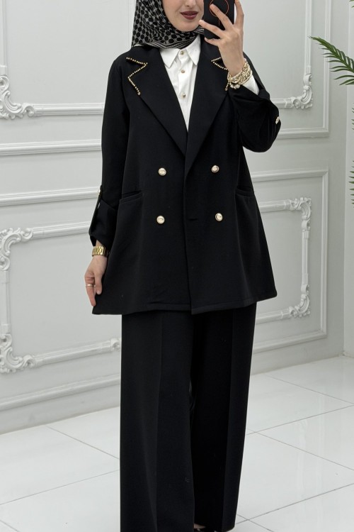 Diana Ceket Takım Siyah