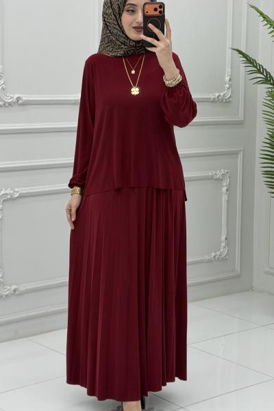 Eflin Etek Takım Bordo