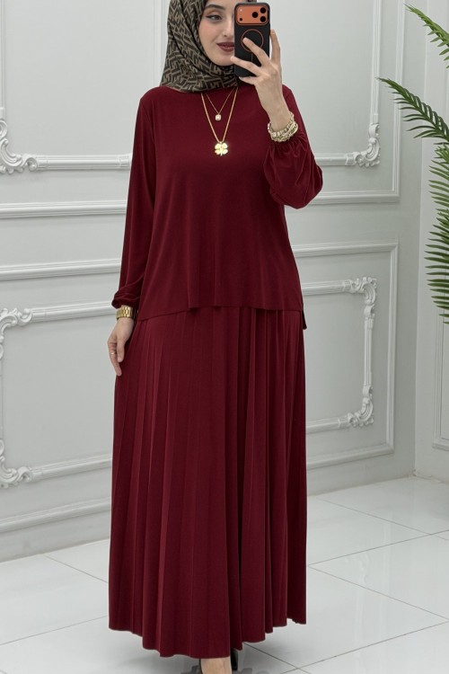 Eflin Etek Takım Bordo