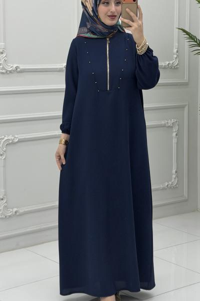 Öykü Elbise Lacivert