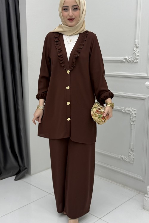 Sara Takım Kahverengi