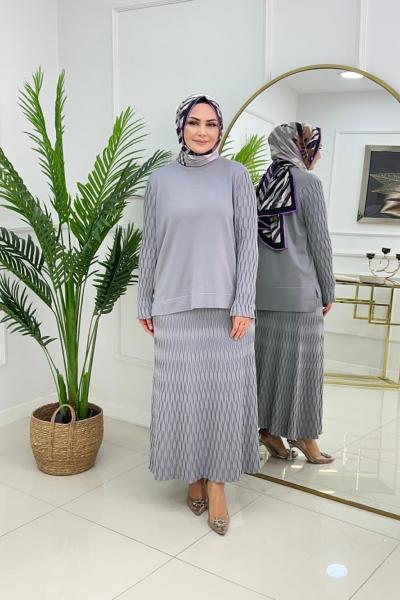 ADEN MERSERİZE TAKIM - GRİ