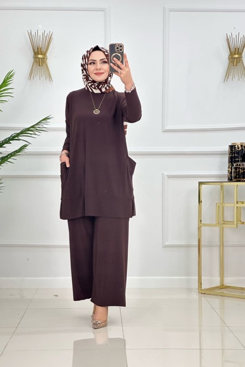 Almina Takım - Kahverengi