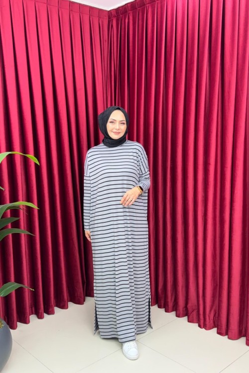 COMFY PENYE ELBİSE - GRİ