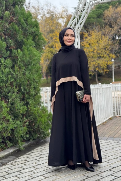 DİLRUBA ELBİSE - SİYAH