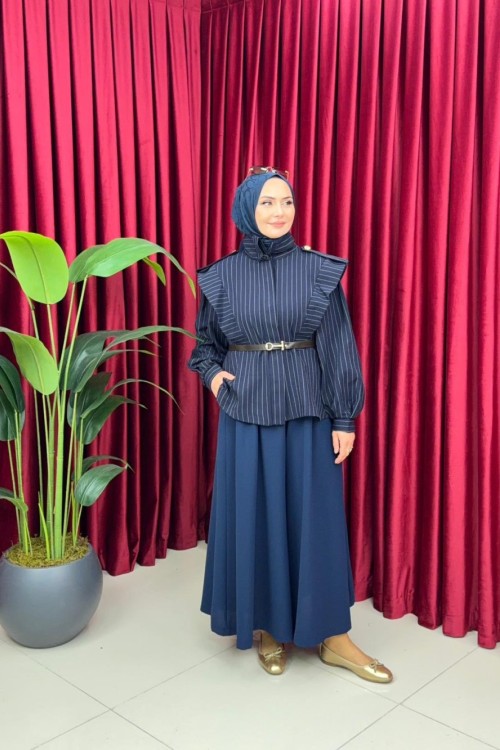 Dora Gömlek - Lacivert