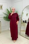 ELSA OYSHO ELBİSE - BORDO