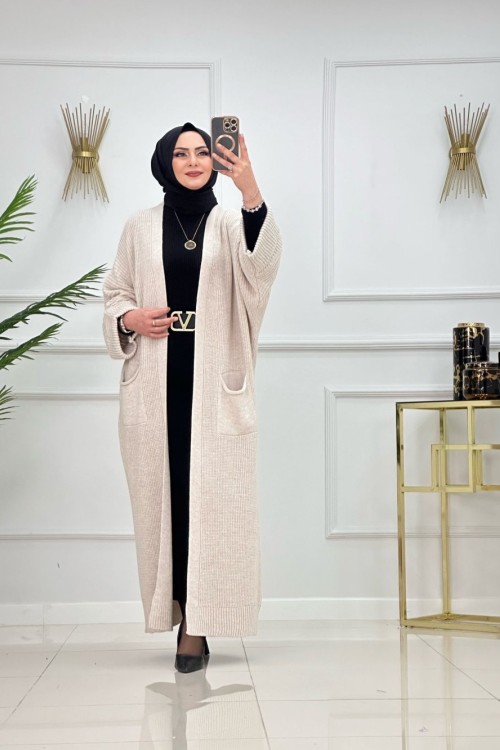 NİLAY TRİKO HIRKA-BEJ