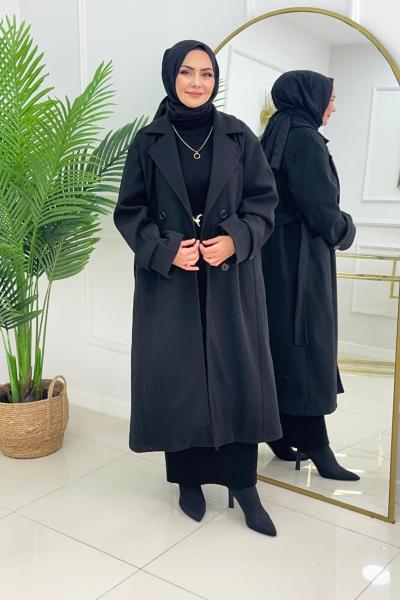 PREMIUM KAŞE KABAN - SİYAH