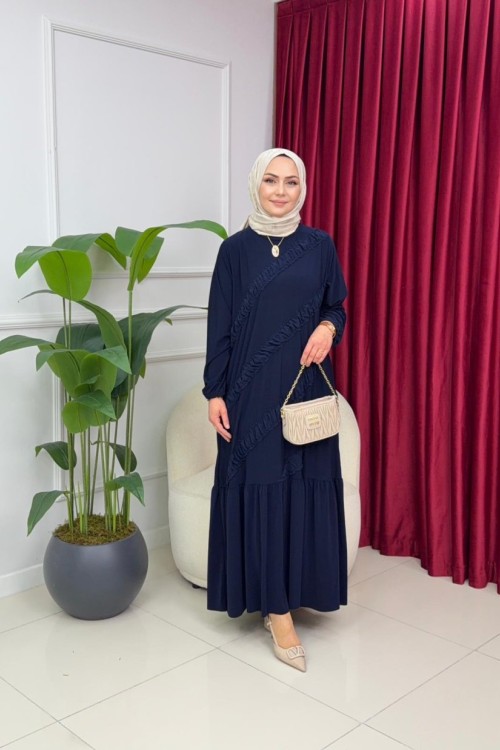 SELEN ELBİSE - LACİVERT