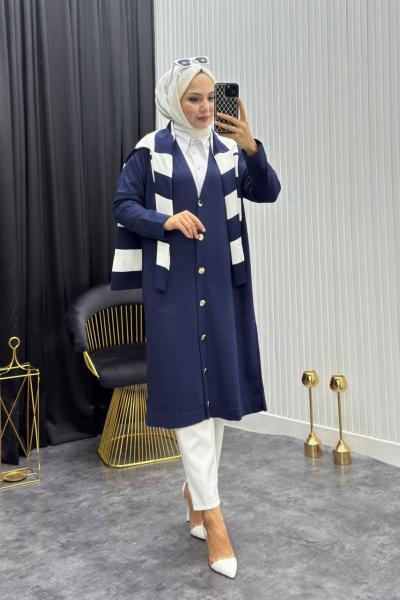 Ada Hırka Lacivert Lacivert