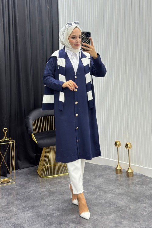 Ada Hırka Lacivert Lacivert