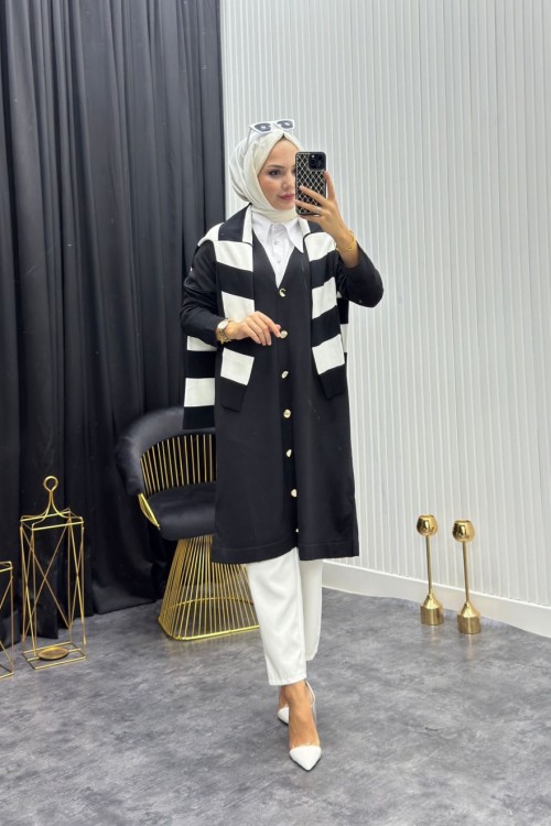 Ada Hırka Siyah Siyah