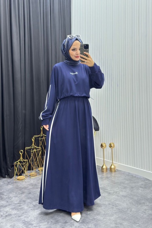 Arya Elbise Lacivert  Lacivert