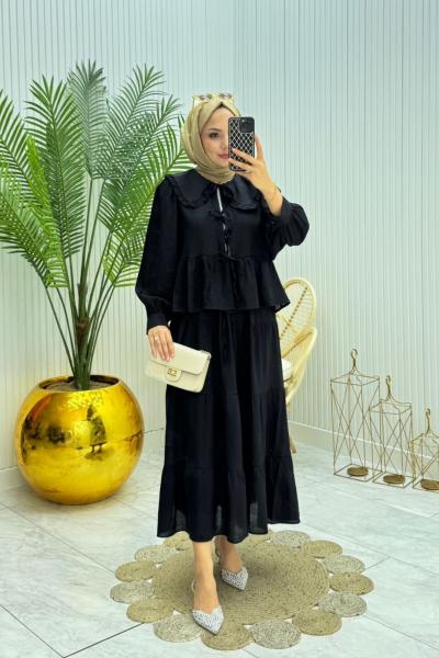 Belma Takım Siyah Siyah