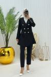 Blazer Ceket Takım Siyah Siyah