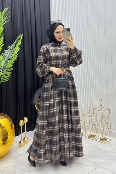 Dünya Elbise Kahverengi  Kahverengi