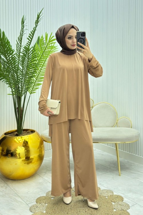 Ekonomix Tesettür Takım Taba Taba