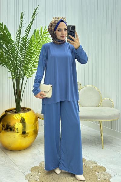 Ekonomix Tesettür Takım İndigo İndigo