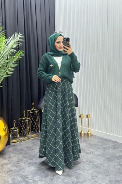 Ekose Takım Zümrüt  Zümrüt