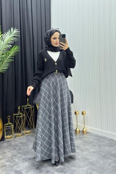 Ekose Takım Gri  Gri