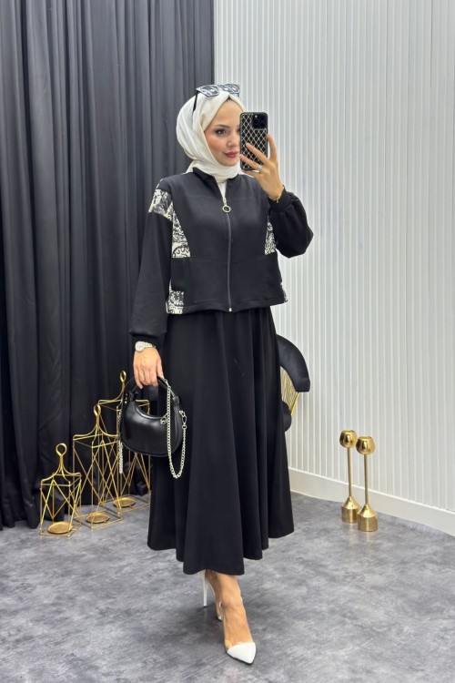 Eliz Takım Siyah Siyah