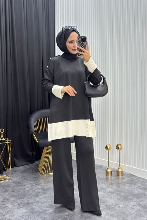 Esma Takım Siyah Siyah