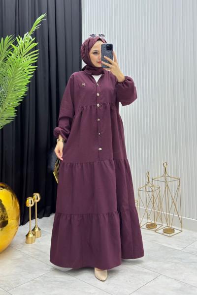 Fiyonk Elbise Elbise Bordo Bordo