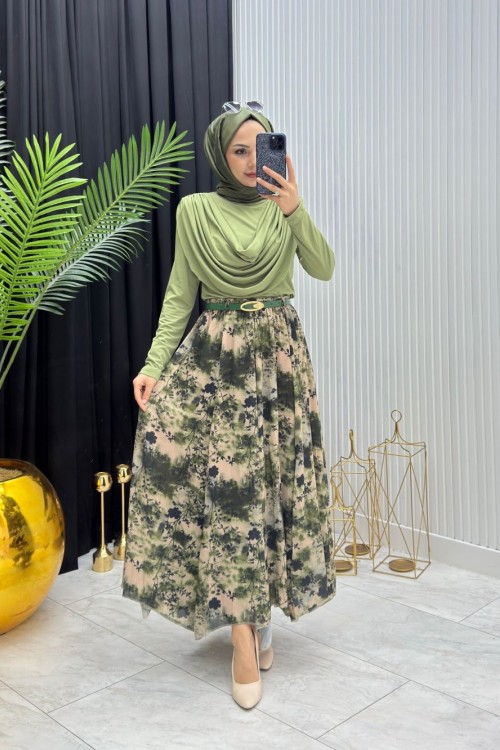 Gizem Etek Yeşil Yeşil