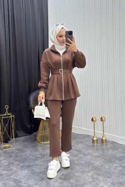 Gizem Takım Kahverengi  Kahverengi