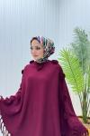 Gül Panço Tesettür Takım Bordo Bordo
