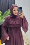 Hanedan Elbise Bordo Bordo