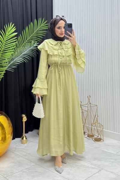 Hanedan Elbise Yağ Yeşili Yağ Yeşili