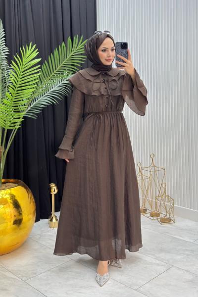Hanedan Elbise Kahve Kahverengi