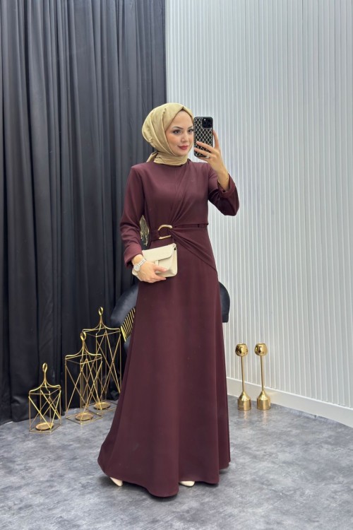 Hera Elbise Bordo Bordo