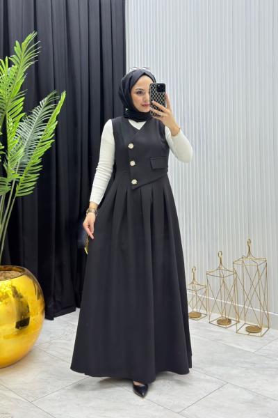 İsabel Elbise Takım  Siyah Siyah