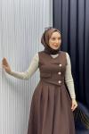İsabel Elbise Takım Kahverengi  Kahverengi