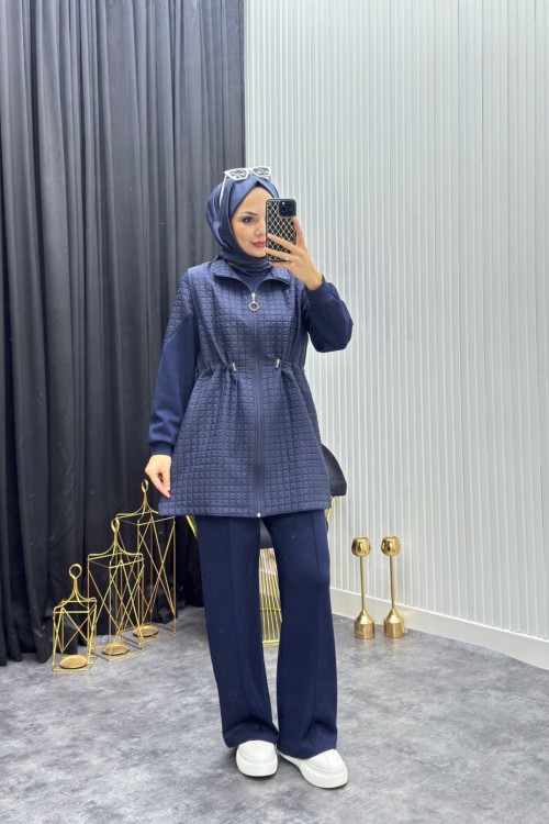 Kapitone Takım Lacivert  Lacivert