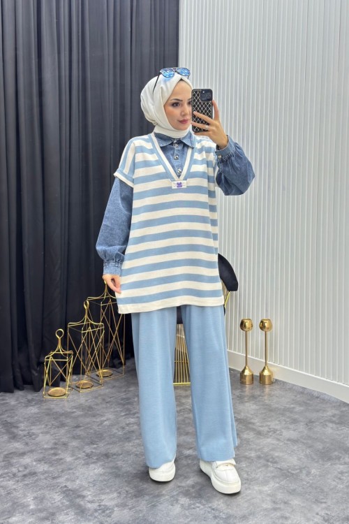 Kotlu Takım Bebe Mavisi Bebe Mavisi