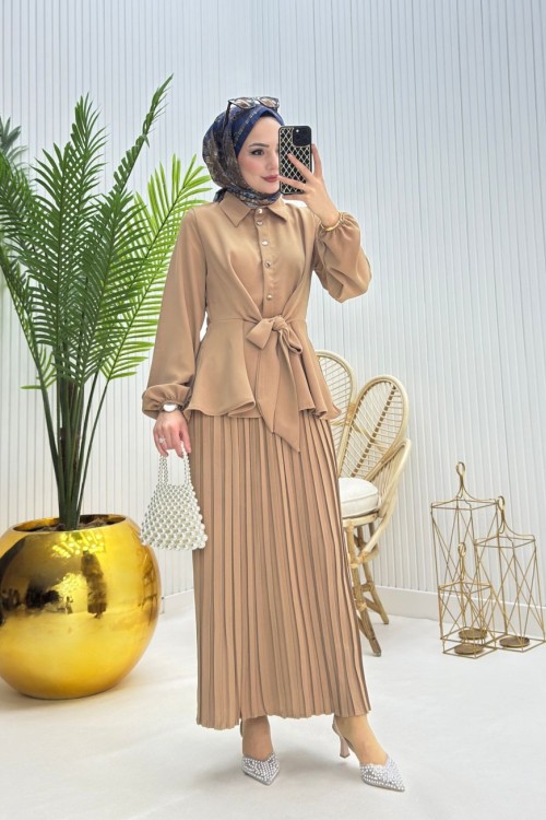 Lal Tesettür Takım Vizon Vizon