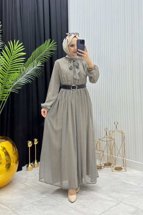 Leyla Elbise Vizon Vizon