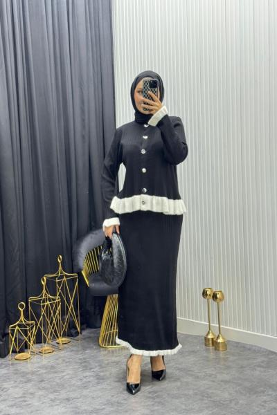 Lizbon Takım Siyah Siyah