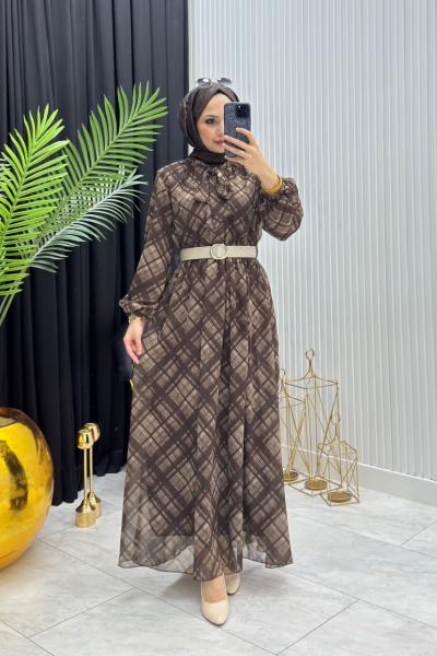 Lure Elbise Kahverengi  Kahverengi