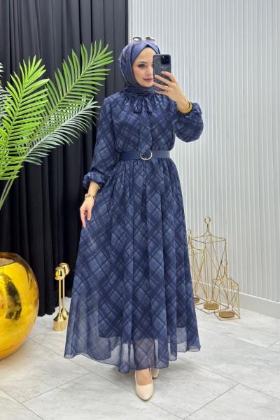 Lure Elbise Lacivert  Lacivert